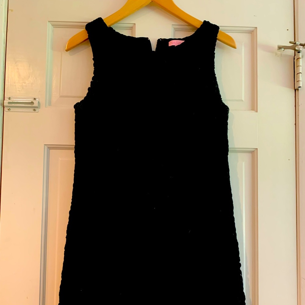 Lilly Pulitzer black little dress.